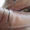 PRADA Leather moccasin strap tg.10UK - 44.5 Made in Italy Leather sole USED