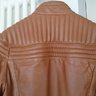 Dirk Bikkembergs leather biker jacket size 52 L Made in Italy USED