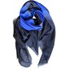 SOLD❗️DESTIN Square Scarf Blue Ombre Cotton Silk Quadra 51"x51"