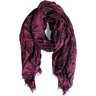 SOLD❗️DESTIN Maroon Bamboo Print Wool Silk Cashmere Scarf Mega 75"x55"