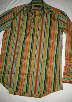 Brand New ETRO men's striped long sleeve dress shirt size 40 M-L