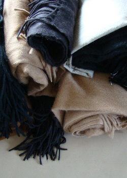 Colombo cashmere cuttings scarf material
