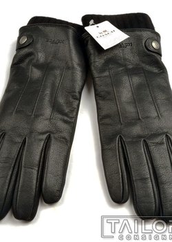 NWT - Coach 3 in 1 Leather Cashmere Lined Gloves - Black & Brown - S / M / L / XL