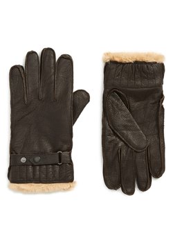 SOLD NWT Barbour Leather "Utility" Gloves Available in Black or Brown - Sizes M & L Retail $89