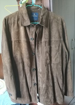 MINT brooks brothers suede jacket size S