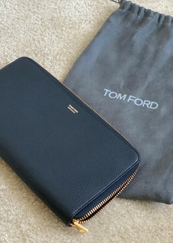TOM FORD FULL LEATHER GRAIN TRAVEL WATCH CASE WALLET