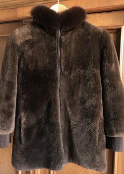 Loro Piana Kids Beaver Fur Cashmere Jacket 9Y