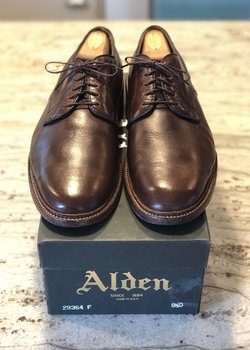 [WTS] Alden Plain Toe Blucher in Brown CXL - $225