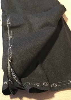 Sept 2nd BIG DROP - Scabal 100% cashmere dark grey fabric