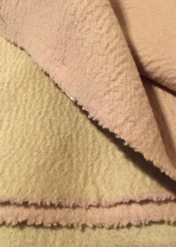 Lanificio Colombo 100% double cashmere beige and pink