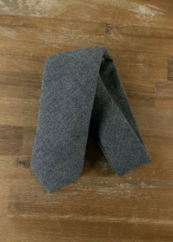 DRAKE'S of London gray pure cashmere tie authentic - NWOT