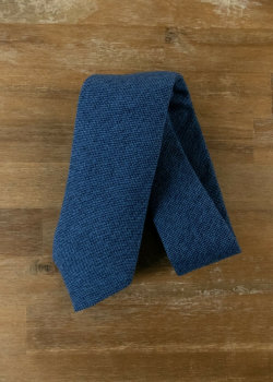 DRAKE'S of London blue pure cashmere tie authentic - NWOT