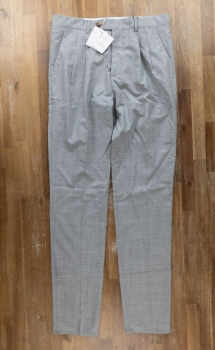 BRUNELLO CUCINELLI lightweight pleated gray wool pants - 30 US / 46 EU - NWT