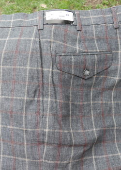 Hertling Plaid Linen Trousers