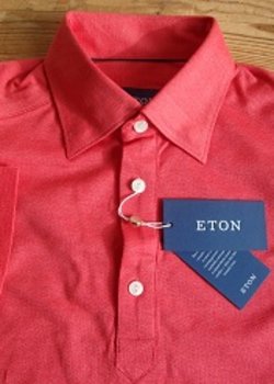*DROP* ETON Cotton Pique Polo Shirt