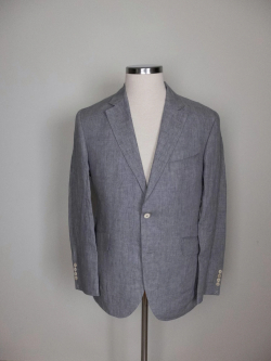 HACKETT gray linen blazer sportcoat - 40 US / 50 EU - NWT