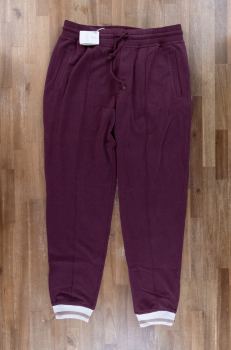 BRUNELLO CUCINELLI burgundy cotton sweat pants - Size XL - NWT