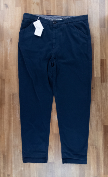 BRUNELLO CUCINELLI navy blue cotton trousers - Size 38 US / 54 EU - NWT