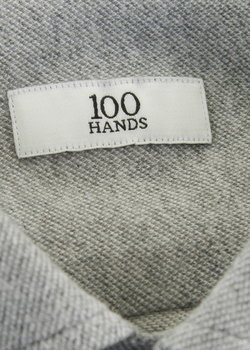 100 hands cotton button up shirt