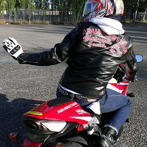 Vanson Leathers Cafe' Racer Leather Jacket, Insurrection / Thurston Bros., Seattle, WA