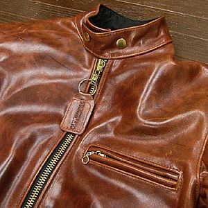 Vanson Leathers Cafe' Racer Leather Jacket, Insurrection / Thurston Bros., Seattle, WA