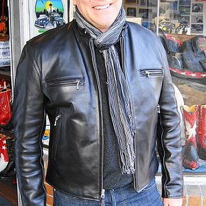 Aero Cafe' Racer in Front Quarter Horsehide!  Great looking leather jacket!