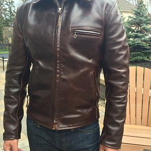 Aero Sheene in Front Quarter Horsehide with Minto Check Tweed Lochcarron Liner from Insurrection Performance / Thurston Bros. Rough Wear (206) 550-3545