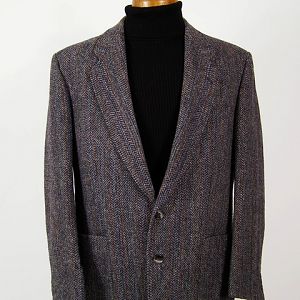 Patch pocket Harris Tweed sport coat.