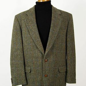 Green Harris Tweed sport coat.