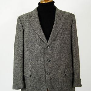 Grey Harris Tweed jacket.