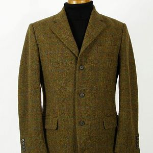 Vintage green Harris Tweed jacket.