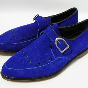 What would Elvis Presley make of these blue suede shoes? Unworn vintage deadstock!  Mens vintage clothing, shoes and accessories at Tweedmans Vintage.