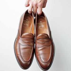 Carmina Full Strap Penny Loafers