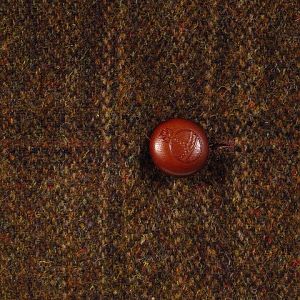 Harris Tweed Jacket With Leather Orb Buttons