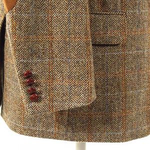 Harris Tweed Jacket With Elbow Patches