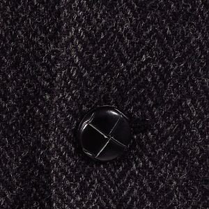 Black Herringbone Harris Tweed Jacket