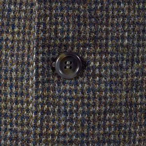 Blue Green Wool Harris Tweed Jacket