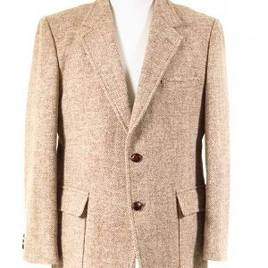 Harris Tweed Jacket With Flapped Patch Pockets