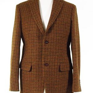 Scottish Wool Checked Harris Tweed Jacket