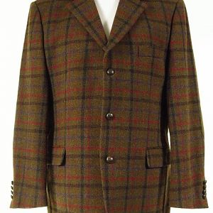 Mens Checked Harris Tweed Jacket