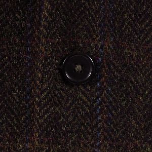 Herringbone Harris Tweed Jacket With Check Pattern