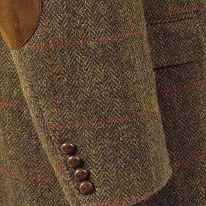 Harris Tweed Jacket With Elbow Patches