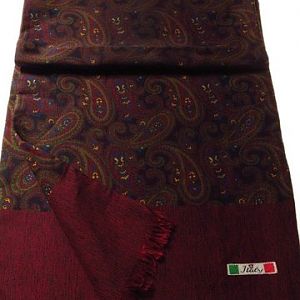 Wool And Silk Paisley Pattern Scarf