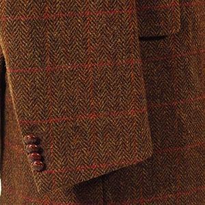 Scottish Wool Check Harris Tweed Jacket