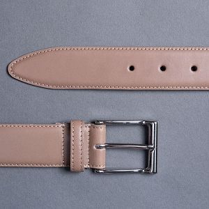 Gray Leather Belt