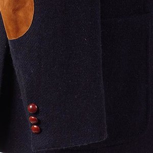 Navy Harris Tweed Jacket