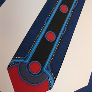 The Art of Neckwear: 
Hand-painted, Hand-embroidered, Handmade.
Art Deco inspired