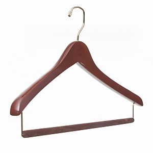 Our Luxury Travel Hanger. Great for travel because the skinner profile allows more hangers to fit in a garment bag. Also great for closets that are just constrained for space.