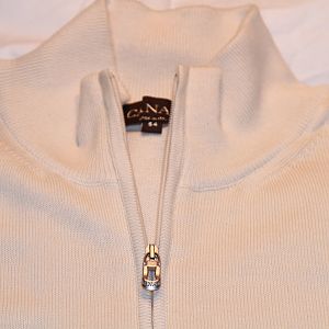 #2 - Canali Sweater Size 54 Off-White Half-Zip
100% Cotton
$95