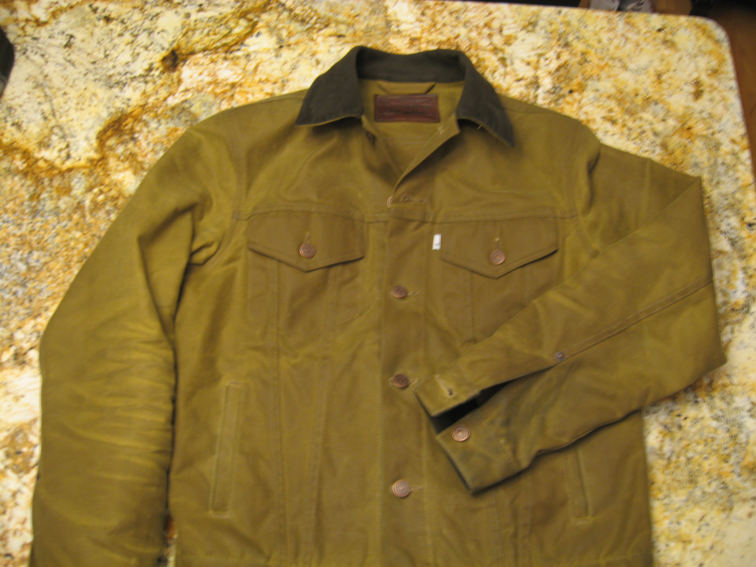 Filson x Levi's tin cloth trucker jacket size M | Styleforum